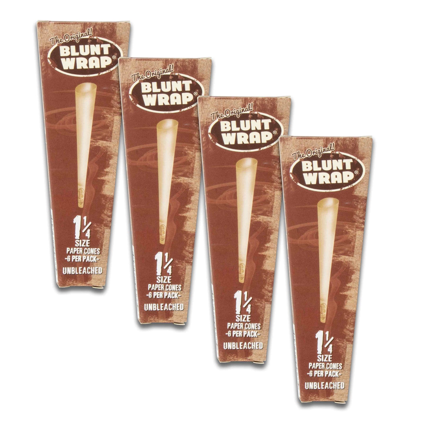 The Original Blunt Wrap Cones Unbleached 1 1/4 6ct