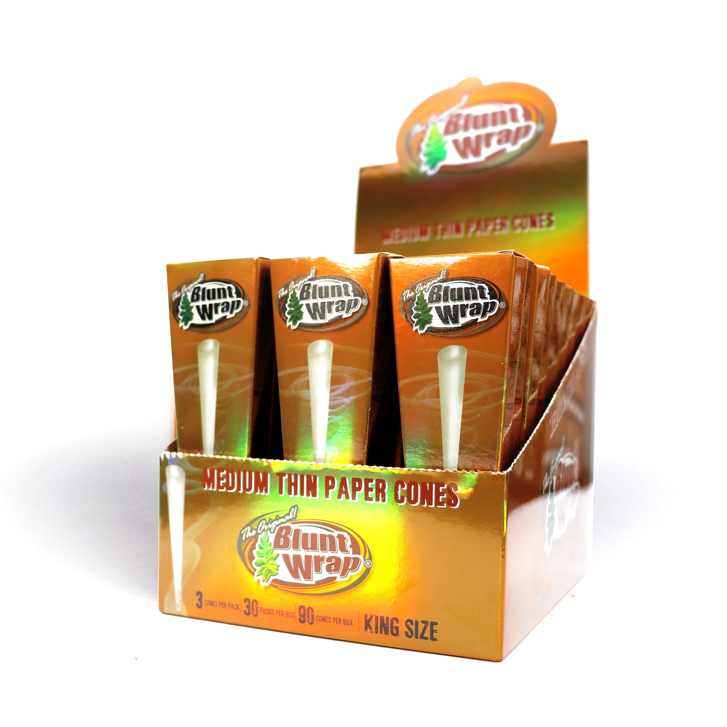 The Original Blunt Wrap Cones Medium Thin King Size 3ct