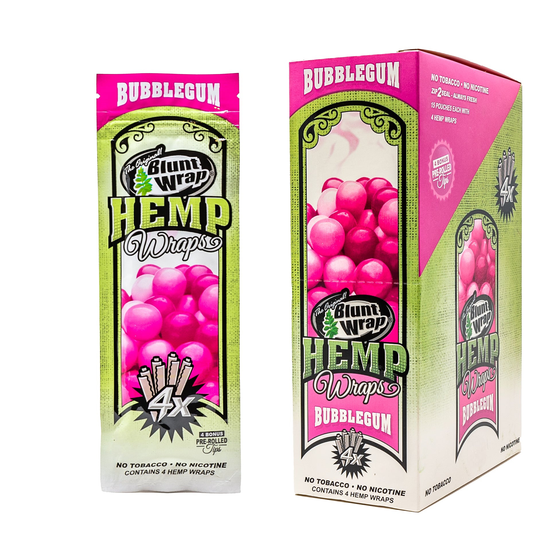 Bubble Gum Hemp Wraps