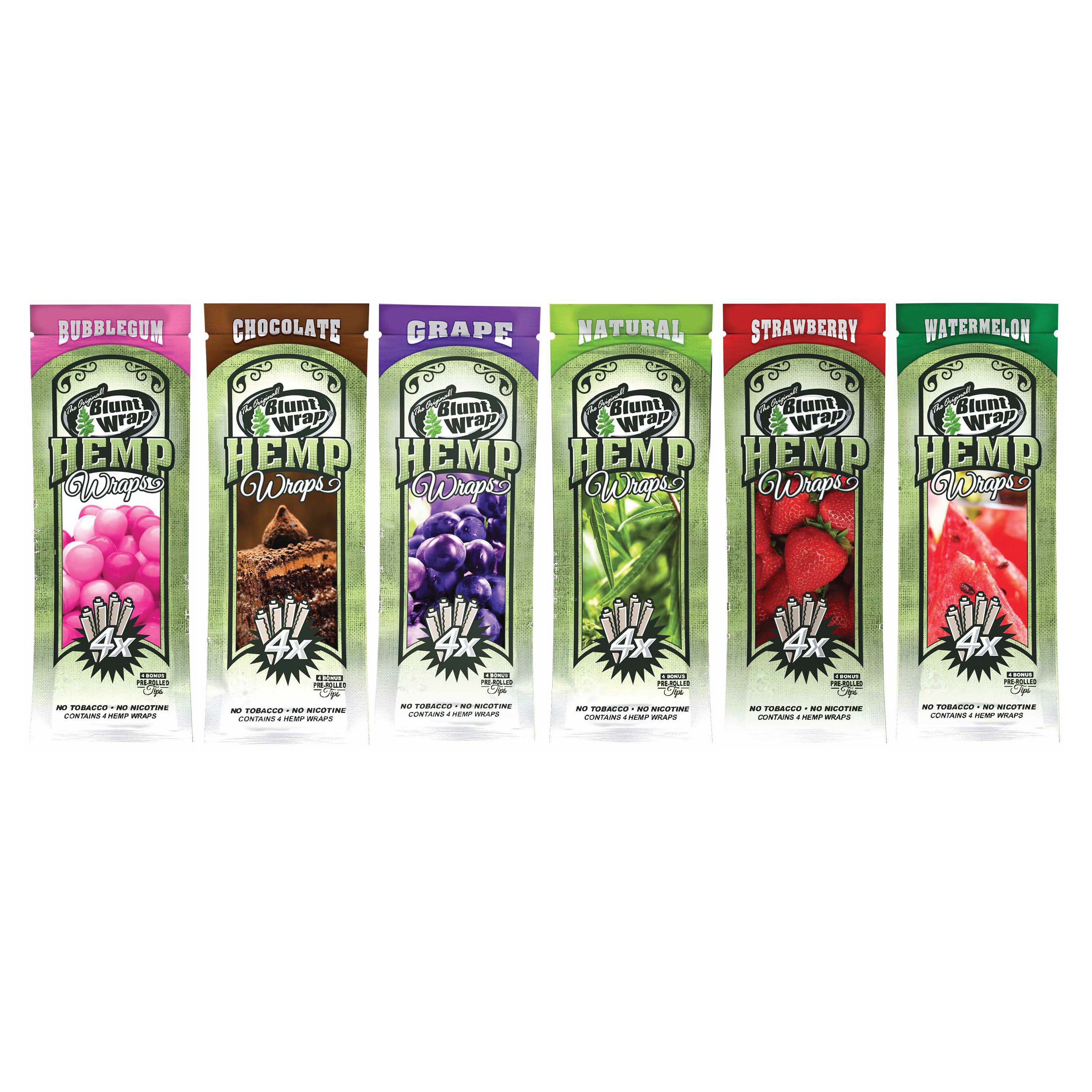 Native Hemp Wraps The Original Blunt Wrap Double Platinum Hemp Wraps Assorted Flavors ...